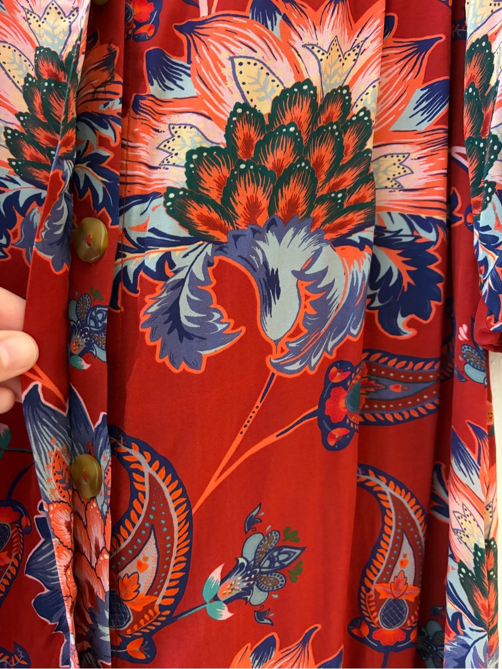 FARM Rio Red Floral Maxi Dress - Picture 4 of 5